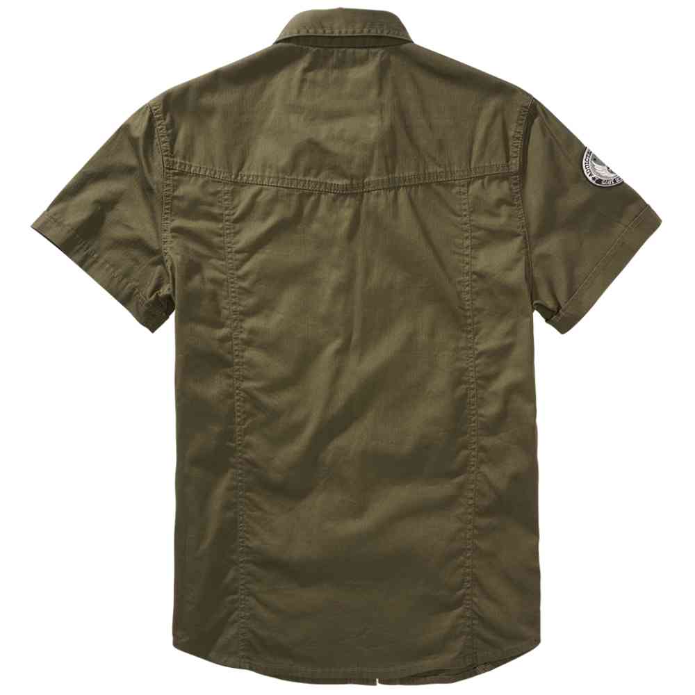 Brandit - Luis Vintage Bluse - Olivgrün